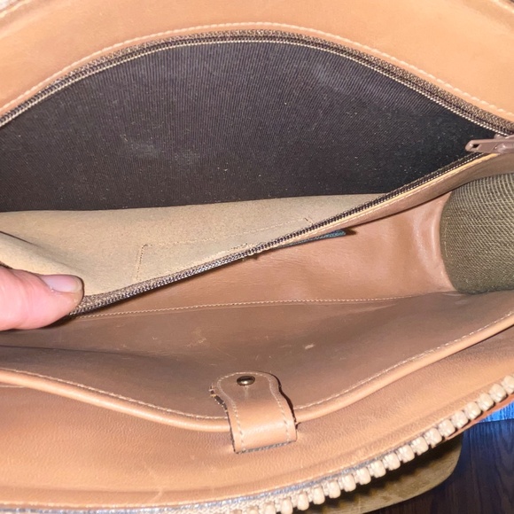 RARE Dark Brown Canvas Vintage Authentic Green Label Dooney & Bourke Bag - Picture 12 of 12